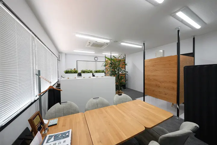 ミライノ姫路店の相談室（落ち着いた個室）